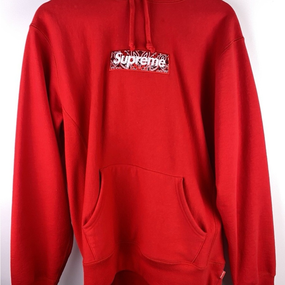 Supreme Bold Red Hoodie for Men